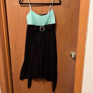 Ruby Rox Green and Black High Low Sundress